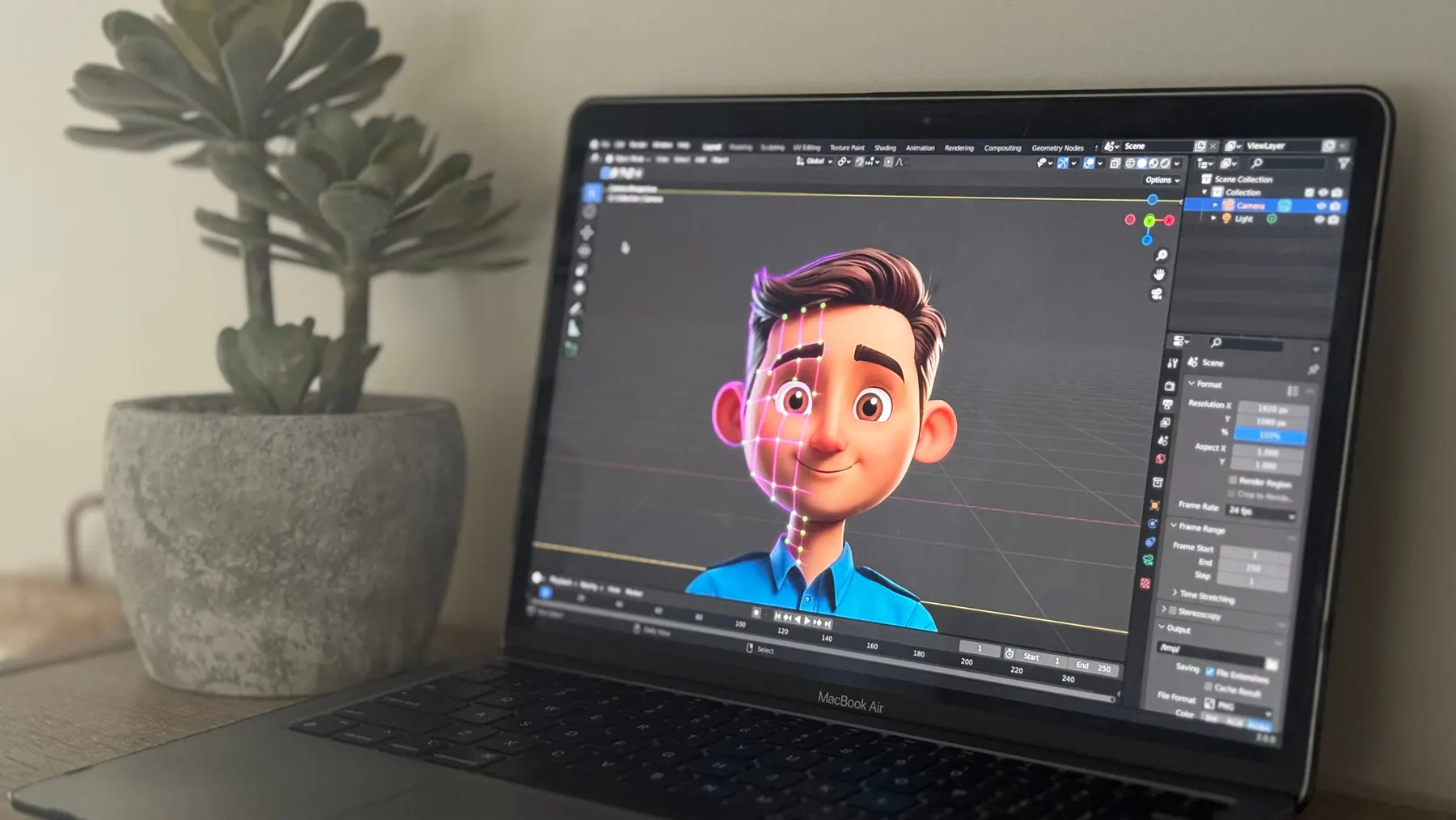 Illustration de la formation Blender