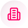 Icône représentant un document avec des lignes, symbolisant la gestion de contenu ou le traitement de données.